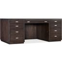 The appearance of House Blend Executive Desk designed by Hooker in the transitional interior design. This dark wood piece of furniture was selected by 1StopBedrooms from Work Your Way Collection to add a touch of cosiness and style into your home. Sku: 5892-10562-85. Material: Ash Veneer.