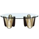 The appearance of Houston Cocktail Table In Brushed Gold designed by Michael Amini in the transitional interior design. This brushed gold piece of furniture was selected by 1StopBedrooms from Houston Collection to add a touch of cosiness and style into your home. Sku: 9095201B-816;9095201T-000. Material: Resin.