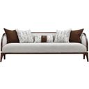 The appearance of Houston Sofa In Walnut designed by Michael Amini in the transitional interior design. This walnut piece of furniture was selected by 1StopBedrooms from Houston Collection to add a touch of cosiness and style into your home. Sku: 9095815-PBL-416. Material: Birch.