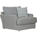 The appearance of Howell Oversized Chair In Seafoam designed by Jackson in the traditional interior design. This seafoam piece of furniture was selected by 1StopBedrooms from Howell Collection to add a touch of cosiness and style into your home. Sku: 348201161735172635. Material: Fabric.