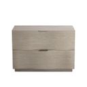 Hoyos Nightstand In Light Wash and Warm Brass