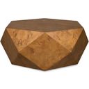 The appearance of Hughes Geometric Coffee Table In Woodtone designed by Uttermost in the modern / contemporary interior design. This woodtone piece of furniture  was selected by 1StopBedrooms from Hughes Collection to add a touch of cosiness and style into your home. Sku: 50113. Material: MDF.
