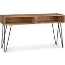 Hunter Solid Mango Wood Console Sofa Table In Natural