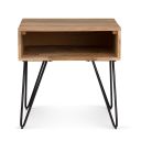 Hunter Solid Mango Wood End Table In Natural