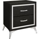 The appearance of Huxley Nightstand In Black designed by New Classic in the modern / contemporary interior design. This black piece of furniture  was selected by 1StopBedrooms from Huxley Collection to add a touch of cosiness and style into your home. Sku: B3365-040. Material: Wood.