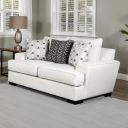 Hyde Park Loveseat with Pillows In Gray