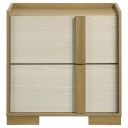 The appearance of Hyland 2-Drawer Nightstand Bedside Table In Natural and White designed by Coaster in the coastal interior design. This natural/white piece of furniture was selected by 1StopBedrooms from Hyland Collection to add a touch of cosiness and style into your home. Sku: 215652. Material: MDF.