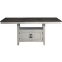 The appearance of Hyland Counter Table designed by Steve Silver in the transitional interior design. This grey and charcoal piece of furniture was selected by 1StopBedrooms from Hyland Collection to add a touch of cosiness and style into your home. Sku: HY500PT. Material: MDF. Table Top Shape: Rectangular.