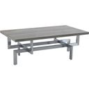 The appearance of Illusion Gray Wood Coffee Table with Brushed Stainless Steel Base designed by Armen Living in the modern / contemporary interior design. This stainless steel piece of furniture  was selected by 1StopBedrooms from Illusion Collection to add a touch of cosiness and style into your home. Sku: LCILCOBSGR. Material: Wood.