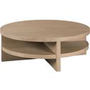 The appearance of Indiya Round Coffee Table In Sandalwood designed by Hammary in the modern / contemporary interior design. This sandalwood piece of furniture  was selected by 1StopBedrooms from Indiya Collection to add a touch of cosiness and style into your home. Sku: 376-911. Material: Wood.