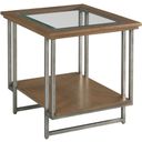 The appearance of Ingrid Rectangular End Table In Bronze designed by Hammary in the modern / contemporary interior design. This bronze piece of furniture  was selected by 1StopBedrooms from Ingrid Collection to add a touch of cosiness and style into your home. Sku: 260-915. Material: Wood.