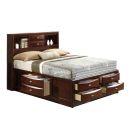 The appearance of Ireland Bookcase Bed (Espresso) (King) designed by ACME in the transitional interior design. This brown piece of furniture was selected by 1StopBedrooms from Ireland Collection to add a touch of cosiness and style into your home. Sku: 21596EK-HF;21597EK-R;21598EK-LDRW;21599EK-RDRW. Bed Type: Bookcase Bed. Material: Wood. Bed Size: King.