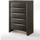 The appearance of Ireland Gray Oak Chest designed by ACME in the transitional interior design. This gray piece of furniture  was selected by 1StopBedrooms from Ireland Collection to add a touch of cosiness and style into your home. Sku: 22707. Material: Wood.