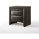 The appearance of Ireland Gray Oak Nightstand designed by ACME in the transitional interior design. This gray piece of furniture  was selected by 1StopBedrooms from Ireland Collection to add a touch of cosiness and style into your home. Sku: 22704. Material: Wood.
