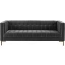 The appearance of Isaac Channel Stitch Sofa In Gray Velvet designed by Steve Silver in the transitional interior design. This gray piece of furniture was selected by 1StopBedrooms from Isaac Collection to add a touch of cosiness and style into your home. Sku: IC100SGY. Material: Plywood.