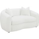 The appearance of Isabella Upholstered Tight Back Loveseat White designed by Coaster in the modern / contemporary interior design. This natural piece of furniture  was selected by 1StopBedrooms from Isabella Collection to add a touch of cosiness and style into your home. Sku: 509872. Material: Boucle.