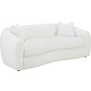 The appearance of Isabella Upholstered Tight Back Sofa White designed by Coaster in the modern / contemporary interior design. This natural piece of furniture  was selected by 1StopBedrooms from Isabella Collection to add a touch of cosiness and style into your home. Sku: 509871. Material: Boucle.