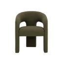 Isidore Dining Armchair In Copenhagen Olive