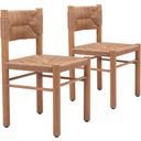 The appearance of Iska Dining Chair Set of 2 In Natural designed by Zuo Modern in the modern / contemporary interior design. This natural piece of furniture  was selected by 1StopBedrooms from Iska Collection to add a touch of cosiness and style into your home. Sku: 704050. Material: Aluminum.
