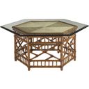 The appearance of Island Estate Key Largo Cocktail Table with Glass Top In Plantation designed by Tommy Bahama in the traditional interior design. This plantation piece of furniture was selected by 1StopBedrooms from Island Estate Collection to add a touch of cosiness and style into your home. Sku: 531-947C. Material: Rattan.