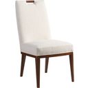 The appearance of Island Fusion Coles Bay Side Chair In Sebana designed by Tommy Bahama in the transitional interior design. This sebana piece of furniture  was selected by 1StopBedrooms from Island Fusion Collection to add a touch of cosiness and style into your home. Sku: 556-884-02. Material: Wood.