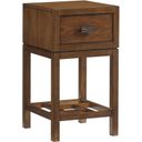 The appearance of Island Fusion Hana Night Table In Sebana designed by Tommy Bahama in the transitional interior design. This sebana piece of furniture  was selected by 1StopBedrooms from Island Fusion Collection to add a touch of cosiness and style into your home. Sku: 556-622. Material: Wood.