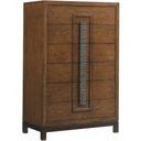 The appearance of Island Fusion Java Drawer Chest In Sebana designed by Tommy Bahama in the transitional interior design. This sebana piece of furniture  was selected by 1StopBedrooms from Island Fusion Collection to add a touch of cosiness and style into your home. Sku: 556-307. Material: Wood.