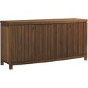 The appearance of Island Fusion Sapporo Buffet In Sebana designed by Tommy Bahama in the transitional interior design. This sebana piece of furniture  was selected by 1StopBedrooms from Island Fusion Collection to add a touch of cosiness and style into your home. Sku: 556-852. Material: Wood.