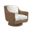The appearance of Isle Of Palms Swivel Lounge Chair designed by Tommy Bahama in the transitional interior design. This ivory and white piece of furniture  was selected by 1StopBedrooms from Isle Of Palms Collection to add a touch of cosiness and style into your home. Sku: 3380-11SW-60. Material: Fabric.