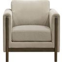 The appearance of Islington Fabric Upholstered Panel Arm Accent Chair In Taupe designed by Coaster in the transitional interior design. This taupe piece of furniture was selected by 1StopBedrooms from Islington Collection to add a touch of cosiness and style into your home. Sku: 511103. Material: Wood.