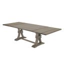 Israel Extendable Dining Table with Removable Leaves In Rustic Gray Wood