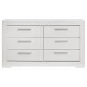 The appearance of Ives 6-Drawer Dresser Cabinet In White High Gloss designed by Coaster in the modern / contemporary interior design. This white high gloss piece of furniture was selected by 1StopBedrooms from Ives Collection to add a touch of cosiness and style into your home. Sku: 224943. Material: MDF.