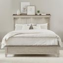 The appearance of Ivy Hollow Weathered Linen And Dusty Taupe Queen Mantle Panel Bed designed by Liberty in the transitional interior design. This cream piece of furniture was selected by 1StopBedrooms from Ivy Hollow Collection to add a touch of cosiness and style into your home. Sku: 457-BR13M;457-BR14;457-BR90M. Bed Type: Panel Bed. Bed Size: Queen. Material: Poplar Solid.
