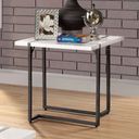 The appearance of Izar End Table In White and Gun Metal designed by Furniture of America in the modern / contemporary interior design. This white and gun metal piece of furniture  was selected by 1StopBedrooms from Izar Collection to add a touch of cosiness and style into your home. Sku: FOA4799E-1;FOA4799E-2. Material: Metal.