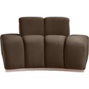 The appearance of Jace Velvet Chair In Brown and Natural designed by Meridian in the modern / contemporary interior design. This brown and natural piece of furniture was selected by 1StopBedrooms from Jace Collection to add a touch of cosiness and style into your home. Sku: 44093Brown-C. Material: Velvet.