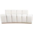 The appearance of Jace Velvet Loveseat In Natural and Cream designed by Meridian in the modern / contemporary interior design. This natural/cream piece of furniture was selected by 1StopBedrooms from Jace Collection to add a touch of cosiness and style into your home. Sku: 44093Cream-L. Material: Velvet.