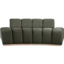 The appearance of Jace Velvet Loveseat In Green and Natural designed by Meridian in the modern / contemporary interior design. This green and natural piece of furniture  was selected by 1StopBedrooms from Jace Collection to add a touch of cosiness and style into your home. Sku: 44093Green-L. Material: Velvet.