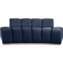 The appearance of Jace Velvet Loveseat In Navy and Natural designed by Meridian in the modern / contemporary interior design. This navy and natural piece of furniture was selected by 1StopBedrooms from Jace Collection to add a touch of cosiness and style into your home. Sku: 44093Navy-L. Material: Velvet.