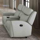 The appearance of Jacobus Loveseat In Light Gray designed by Furniture of America in the transitional interior design. This light gray piece of furniture was selected by 1StopBedrooms from Jacobus Collection to add a touch of cosiness and style into your home. Sku: CM9986LG-LV-M. Material: Top Grain Leather.