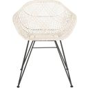 The appearance of Jadis White/Grey Leather Woven Dining Chair Set of 2 designed by Safavieh in the modern / contemporary interior design. This white and gray piece of furniture  was selected by 1StopBedrooms from Jorja Collection to add a touch of cosiness and style into your home. Sku: DCH4002A-SET2. Material: Iron.