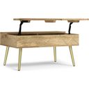 The appearance of Jager Solid Mango Wood Lift Top Coffee Table In Natural designed by Simpli Home in the modern / contemporary interior design. This natural piece of furniture was selected by 1StopBedrooms from Jager Collection to add a touch of cosiness and style into your home. Sku: AXCJAG-01-N. Material: Mango.