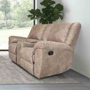 The appearance of Jambi Loveseat In Brown designed by Furniture of America in the transitional interior design. This brown piece of furniture  was selected by 1StopBedrooms from Jambi Collection to add a touch of cosiness and style into your home. Sku: NX6011BR-LV. Material: Leather.