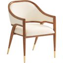 The appearance of Palm Desert Jameson Upholstered Arm Chair In Palm Coast designed by Tommy Bahama in the transitional interior design. This palm coast piece of furniture  was selected by 1StopBedrooms from Palm Desert Collection to add a touch of cosiness and style into your home. Sku: 575-881-01. Material: Wood.
