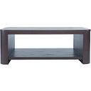 The appearance of Janzen 50 Inch Rolling Coffee Table with Open Storage Shelf In Brown and Espresso designed by Jofran in the modern / contemporary interior design. This brown and espresso piece of furniture was selected by 1StopBedrooms from Janzen Collection to add a touch of cosiness and style into your home. Sku: 2535-1. Material: Rubberwood.