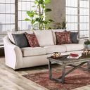 The appearance of Jarrow Sofa In Ivory SM8003-SF designed by Furniture of America in the transitional interior design. This ivory piece of furniture was selected by 1StopBedrooms from Jarrow Collection to add a touch of cosiness and style into your home. Sku: SM8003-SF. Material: Wood.