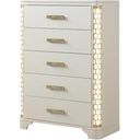 Jasmine Chest With Led Light Made With Wood In Beige
