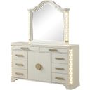 Jasmine Dresser Led With Light Made With Wood In Beige