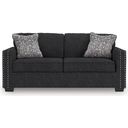The appearance of Jasmine Peaks Sofa In Coal designed by Signature Design by Ashley in the modern / contemporary interior design. This coal piece of furniture  was selected by 1StopBedrooms from Jasmine Peaks Collection to add a touch of cosiness and style into your home. Sku: 2890438. Material: Polyester.