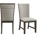 Jasper Dark Walnut Upholstered Side Chair Set Of 2