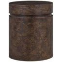 Jax Solid Wood with Poplar Venner 17.5 Inch End Table In Dark Brown